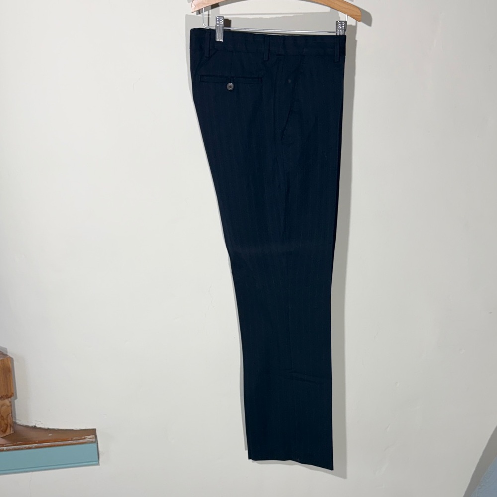 Banana Republic Men's Dark Navy Pinstripe Pants